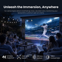 Projecteur intelligent portable Hotack Wholesale X5AM LCD avec système d'exploitation Wifi, Full HD 1080p, Home Cinéma, 4K, Proyector pour jeux
