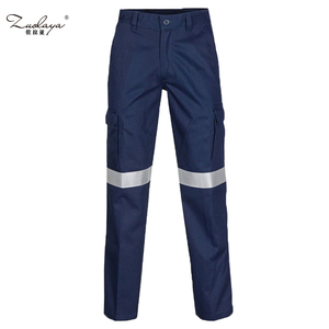 Pantalones <span class=keywords><strong>de</strong></span> <span class=keywords><strong>Trabajo</strong></span> Azul Marino <span class=keywords><strong>con</strong></span> <span class=keywords><strong>Cinta</strong></span> Reflectante <span class=keywords><strong>de</strong></span> Alta Visibilidad, Pantalones <span class=keywords><strong>de</strong></span> <span class=keywords><strong>Trabajo</strong></span> <span class=keywords><strong>de</strong></span> Seguridad <span class=keywords><strong>de</strong></span> Algodón <span class=keywords><strong>de</strong></span> Alta Calidad <span class=keywords><strong>con</strong></span> Bolsillos Tipo Cargo, FG-08 - Product Image 6