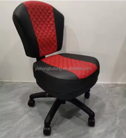 Vente en gros de chaises de casino, chaise de poker plaquée cuir synthétique noir, fonction réglable pour bar à domicile, table de poker/machine à sous