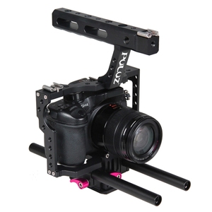 Stabilisateur de poignée de cage de caméra PULUZ pour <span class=keywords><strong>Sony</strong></span> A7 A7S <span class=keywords><strong>A7R</strong></span>, A7 II A7 <span class=keywords><strong>III</strong></span> <span class=keywords><strong>A7R</strong></span> IV, A6000 A6500, A6300 pour DMC-GH4 Lumix - Product Image 3