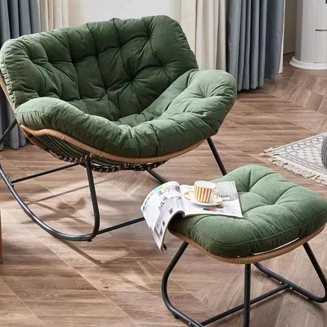 Hoge Kwaliteit Moderne Designer Indoor Schommelmeubels Beste Vrije Tijd Zitzak Sofa Stoel Ottoman