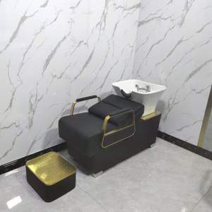 Nouvelle beauté élégante, soins confortables, cheveux, bol pas cher, coiffeur, position allongée, massage en salon, salon de coiffure, shampoing, fauteuil de lavage - Product Image 1