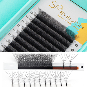 SP EYELASH Ventagli <span class=keywords><strong>Volume</strong></span> 5D Clover Premade per Extension Ciglia a Forma <span class=keywords><strong>di</strong></span> W Ciglia a Fioritura Automatica Morbide e Leggere Ciglia Individuali - Product Image 2