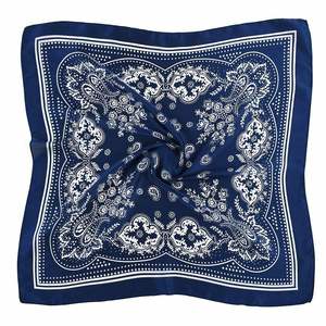 Luxury Fashion <b>Square</b> Head Neck <b>Scarf</b> Bandana Style Custom Printed Women Girl <b>Scarves</b> 27.5" Four Seasons Breathable Pure Cotton - Product Image 1