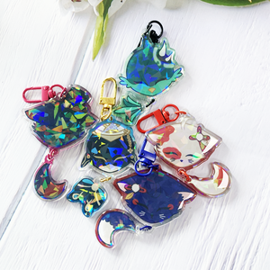 พวงกุญแจอะคริลิคแบบปรับแต่งได้พวงกุญแจพลาสติกอะนิเมะน่ารัก - Product Image 4