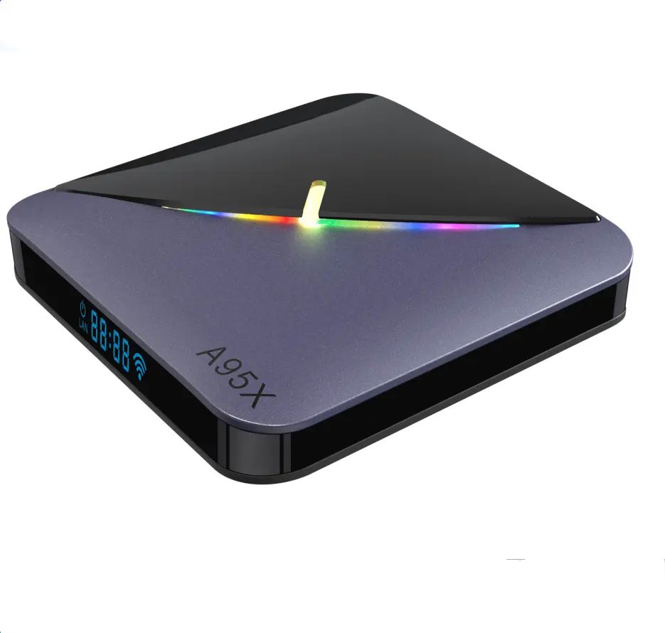 A95X F3 AirII Smart TV BOX Android 11.0 RGB Light RAM 2G/4G ROM 16G 32G64G Amlogic S905W2 H.265 Wifi Google Player Support IP TV