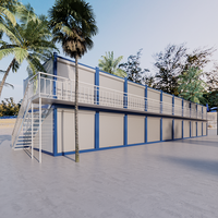Cabinas modulares de madera con estructura de acero, casa de madera prefabricada, fácil de organizar, de bajo coste