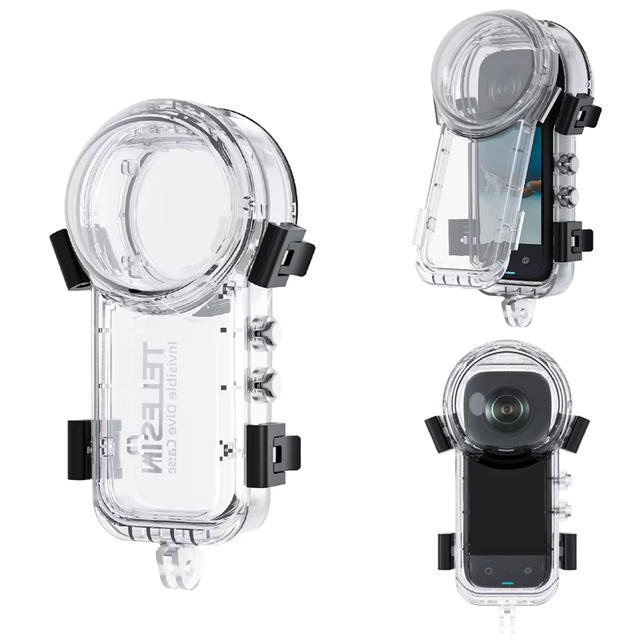 Plastic Underwater Invisible Waterproof Case for Insta360 X4 50M Diving Shell Housing Cover Dive Case