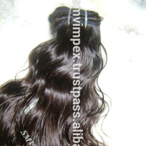100% Unprocessed Natural Raw Hairs Natural Processed Reinforced Weft 7A Loose Wave Indian Hair Extension Temple Hair - Product Image 3