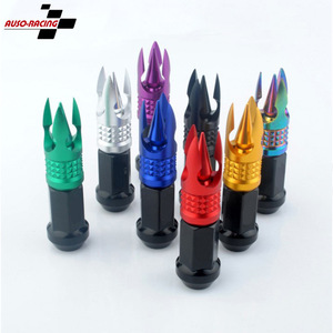 Écrous de roue en aluminium Auso-Racing 580SJX-A, anti-vol à sept points externes, pour la mise à niveau et la rénovation automobile - Product Image 1