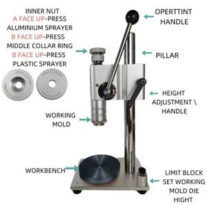 Máy đóng nắp chai tinh dầu tự động bằng nhựa nhôm XS01 13mm đến 20mm, dụng cụ đóng gói, máy ép nắp chai nước hoa - Product Image 3