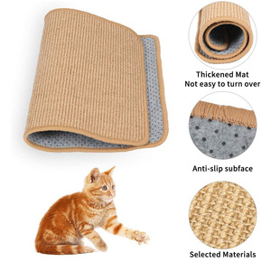 Tapis à gratter pour <span class=keywords><strong>chat</strong></span> Meubles de <span class=keywords><strong>canapé</strong></span> Protecteur <span class=keywords><strong>anti</strong></span>-rayures Sisal naturel Tapis à gratter pour <span class=keywords><strong>chat</strong></span> <span class=keywords><strong>Griffe</strong></span> de meulage - Product Image 4