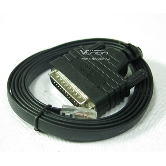 DB25 to RJ45 CAB-CONAUX Modem/Console Cable, 72-3663-01