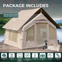 Tente de camping de luxe pour les vacances au jardin, offrant une expérience amusante pour la famille, tente pneumatique portable pour l'extérieur