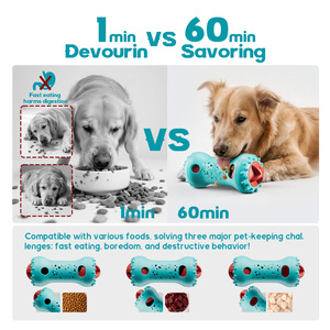 Juguete Ecológico de Plástico para Perros con Compartimento Oculto para Comida, para Aliviar el Aburrimiento, Sabor a Pollo, Diseño Autoentretenido - Product Image 2