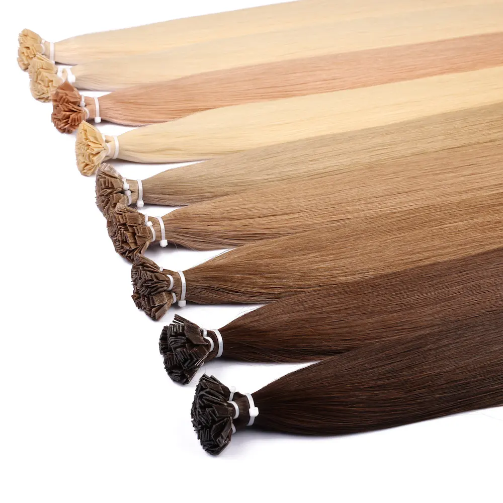 Top Quality Good Hand Feeling Double Drawn Remy Ombre Light Brown Human Machine Hair Weft