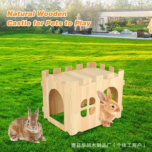 Casa Modular de Madera para Conejos, Desmontable, Refugio Interior para Mascotas, Tamaño Pequeño, Multifuncional, Caseta para Hámster - Product Image 2