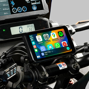 CHIGEE Aio-5 <span class=keywords><strong>Lite</strong></span> Pantalla Táctil Inteligente de 5 Pulgadas con Grabador de Pantalla, Navegación, Dashcam y Cámara Carpley para Motocicleta - Product Image 3