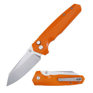 फोल्डिंग पॉकेट चाकू 3.15 "9c18nov स्टील ब्लेड टाइटेनियम कोटिंग G10 हैंडल बटन लॉक एडीसी चाकू ओएम स्लै774 - Product Image 4