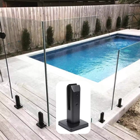 Einfach zu Installierende Moderne Verstellbare Glas-Spigots aus Edelstahl 316, Tilt-Loc-Geländerklemme für DIY-Poolzaun, Terrassenbalustrade und Balkon