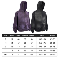 Sudadera con Capucha Raglán de Felpa 100% Algodón, 430G, Lisa, Talla Grande, con Doble Cremallera y Bolsillo Canguro, Unisex, Nueva Colección Otoño Invierno, Venta al Por Mayor
