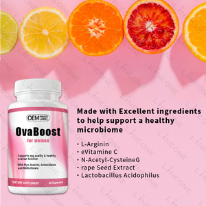 OEM/ODM Ovaboost con mio-inositol, folato, CoQ10 y vitaminas-ovulación femenina y calidad de óvulo-Suplemento de fertilidad natural - Product Image 3