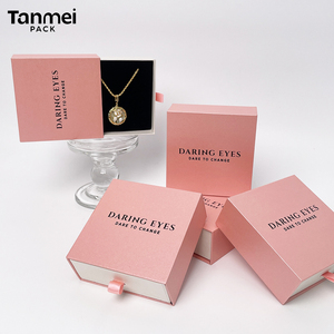 Custom Logo Jewelry Packaging <b>Box</b> Paper Drawer <b>Gift</b> <b>Box</b> for Ring <b>Earring</b> Bracelet Pendant Necklace Luxury <b>Box</b> - Product Image 4