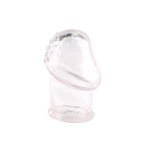 Granular Glans Cap <b>TPE</b> Adult Stimulation Penis Ring Small Large Size - Product Image 1