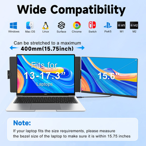 15.6 ''P5 Portable Gaming Extension d'écran d'ordinateur portable Double écrans Win <span class=keywords><strong>Mac</strong></span> Type <span class=keywords><strong>C</strong></span> Interface Business Series Moniteurs portables - Product Image 5
