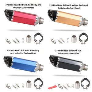 Tubo de Escape Hexagonal Pequeño de Cola Redonda, Apto para Ninja 400, Race 600, R3, Accesorio de Modificación de Silenciador - Product Image 4