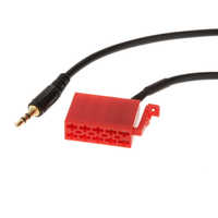 Cable de entrada AUX para coche con conector ISO de 10 pines para iPod, teléfono, MP3, adaptador de audio con conector de 3.5 mm para Blaupunkt
