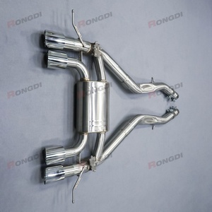 Hot Sale S58B30A SUS 304 Stainless Steel Exhaust Axle <b>Back</b> for BMW M3 M4 G80/G82 3.0T With Valve Drum - Product Image 5