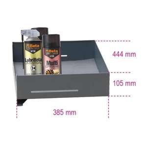 Bandeja de herramientas lateral BETA - 024004995 para cabina de rodillos RSC24AXLP/7 - EAN 8054809503905 TALLERES RODANTES BANDEJAS VACÍAS - Product Image 1