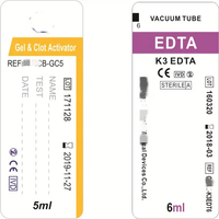 Autocollant d'étiquette de tube à essai de papier médical revêtement UV autocollant adhésif imperméable pour les étiquettes de réactif d'échantillonnage de virus de prélèvement sanguin