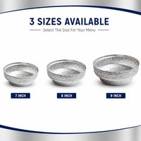 Barquettes rondes en aluminium de 7, 8 et 9 pouces, résistantes au four, jetables, pour tarte, gâteau, rôtissage, préparation de repas