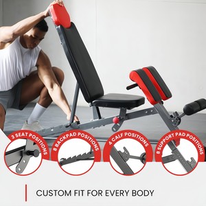 Venta Directa de Fábrica, Banco de Pesas Multifuncional de Acero con Soporte para Barra, Banco de Entrenamiento Plegable y Económico para Fitness - Product Image 3