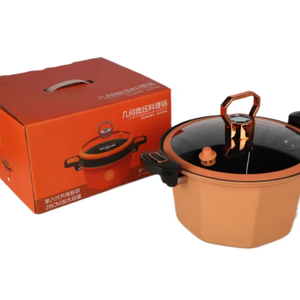 Juego de wok de hierro fundido más vendido con microolla a presión inteligente, utensilios de cocina de gran capacidad más vendidos en diferentes colores esmaltados - Product Image 1