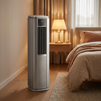 Climatiseur portable Airwens 14000 BTU, refroidissement et chauffage, faible bruit, économie d'énergie, télécommande, utilisation en chambre, roues mobiles universelles