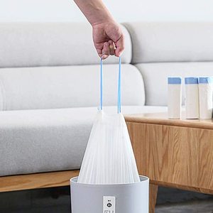Sacs poubelle jetables en HDPE HC avec fermeture étoilée et gaufrage pour usage domestique - Product Image 5