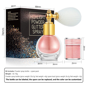 Custom Makeup 6color 8g Set Highlighter Powder <b>Hair</b> <b>Glitter</b> <b>Spray</b> Face High Gloss Shimmer Sparkle <b>Body</b> <b>Spray</b> Long Lasting - Product Image 6
