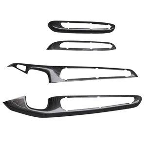 Accesorios Interiores para Automóvil de Fibra de Carbono para BMW E46 M3 2DR 1998-2004, Molduras para Manijas de Puerta Interiores, Estilo Automotriz - Product Image 1