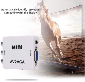 Mini convertisseur vidéo 1080P Convertisseur vidéo RCA <span class=keywords><strong>AV2VGA</strong></span> avec audio 3.5mm <span class=keywords><strong>AV2VGA</strong></span> / CVBS Audio vers PC HDTV - Product Image 5