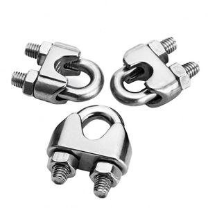 Attache en U en acier inoxydable 304 pour câble métallique, pince de fixation pour câble - Product Image 4