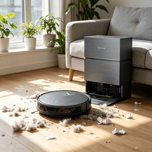 Quiet Powerful Ecovacs X11 Pro OMNI Robot Vacuum with Scheduled Floor Washing, Sweeping & <b>Mopping</b> for Hotel & Home. - Product Image 1