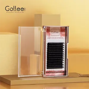 Gollee Private Label Silk Protein Individual Simple Root Lash Lightness Natural Eyelash Extension