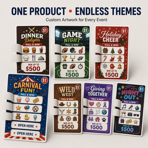 Wholesale Custom Logo Color Printing Double sided 5 Windows Pull Tab Tear Off Basketball Theme Instant Win Break Open Card - Product Image 6