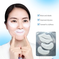Masque de soin pour les lèvres et les yeux à base de ginseng, de collagène et d'acide hyaluronique, très vendu, avec hydratant anti-rides, masque de nuit, logo personnalisé