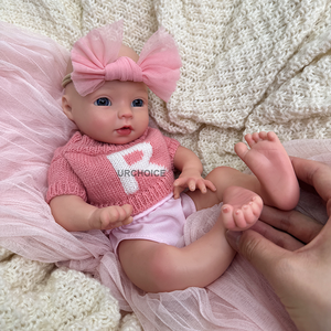 Muñecas <span class=keywords><strong>de</strong></span> Silicona <span class=keywords><strong>Reborn</strong></span> <span class=keywords><strong>de</strong></span> 12 Pulgadas para Niñas, Muñeca Realista Hecha a Mano para Accesorios <span class=keywords><strong>de</strong></span> Fotografía, Regalos Coleccionables para Recién Nacidos - Product Image 5