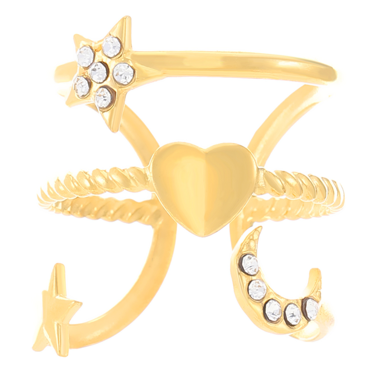 11 18k real gold star dz-435-01