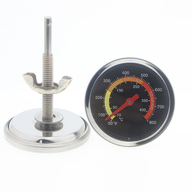 Barbecue Stove Thermometer 0-400 ℃ Roasted Duck Grill Bimetallic Thermometer